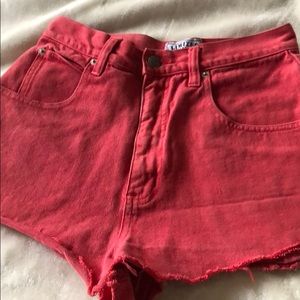 Vintage High-waisted jean shorts
